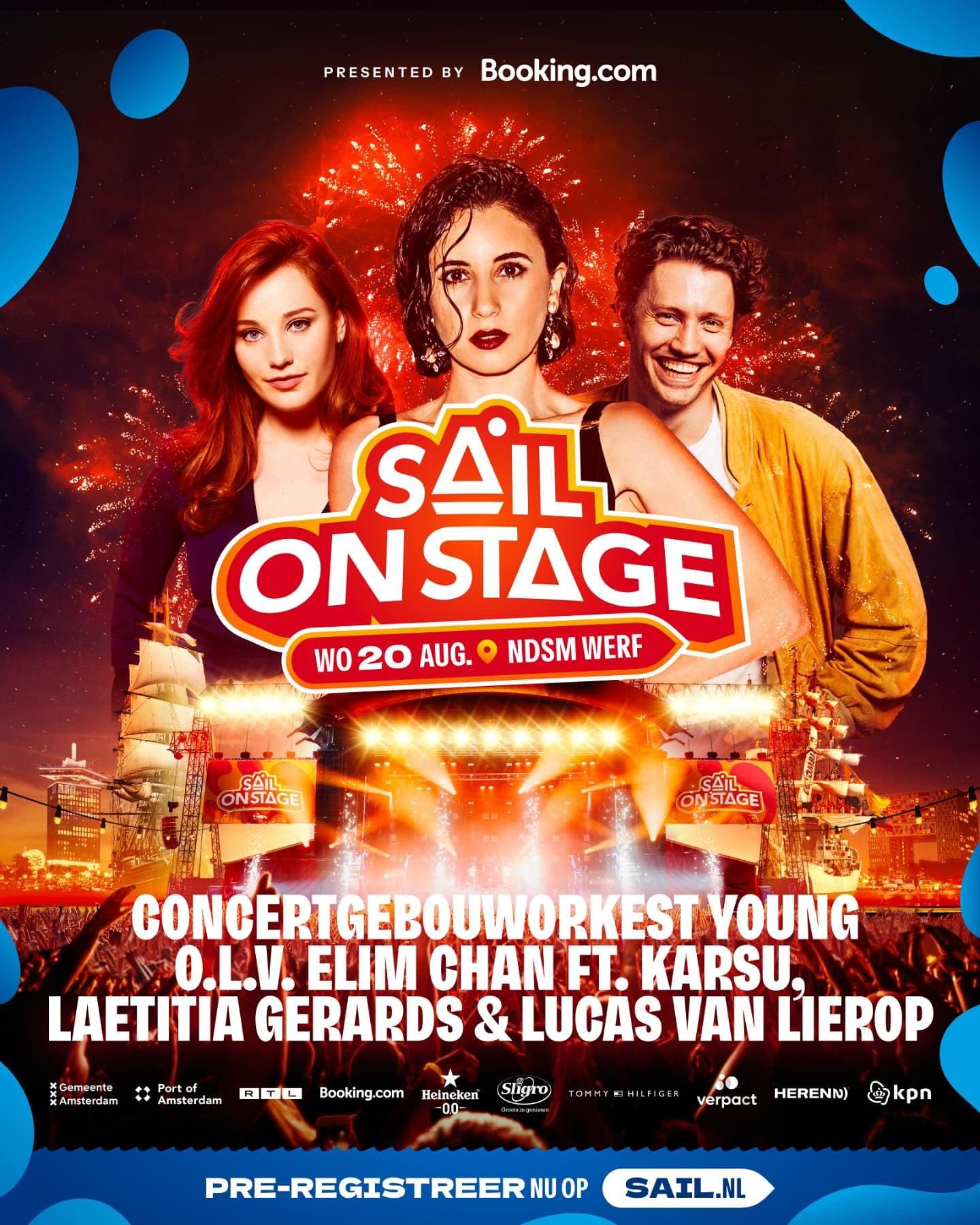Ready for the first SAIL On Stage artists? Op woensdag 20 augustus classy soundw...