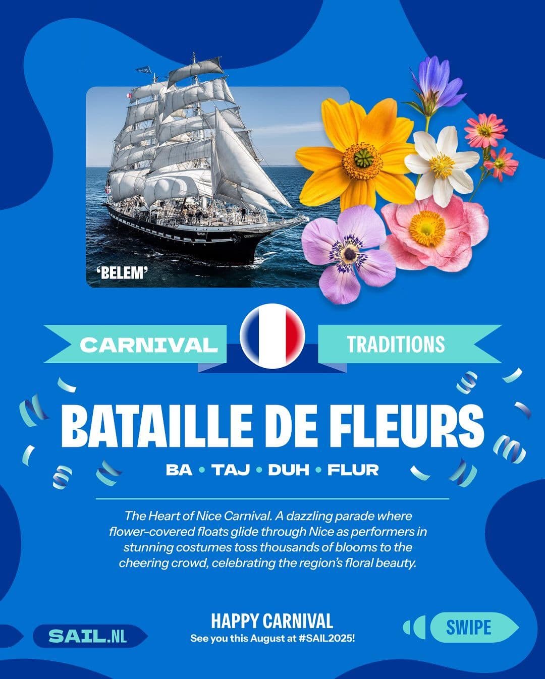 How do you celebrate Carnival? 🎭 In France, flowers rain down, in Germany, cand...